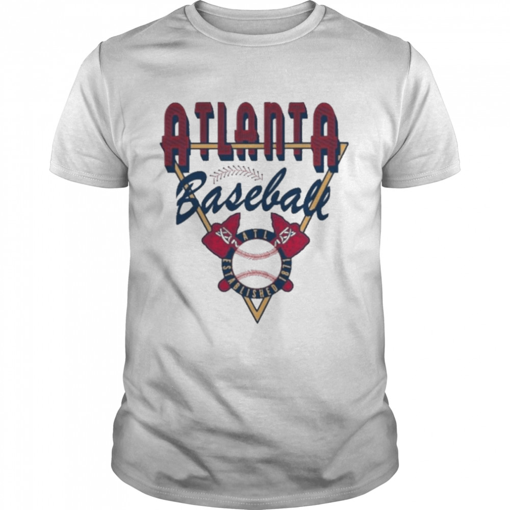 Retro Atlanta Braves Style MLB Baseball shirt