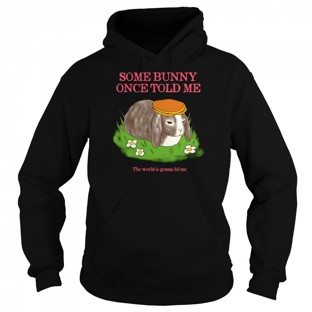 Some Bunny Once Told Me The World Is Gonna Lol Me Cute shirt Unisex Hoodie