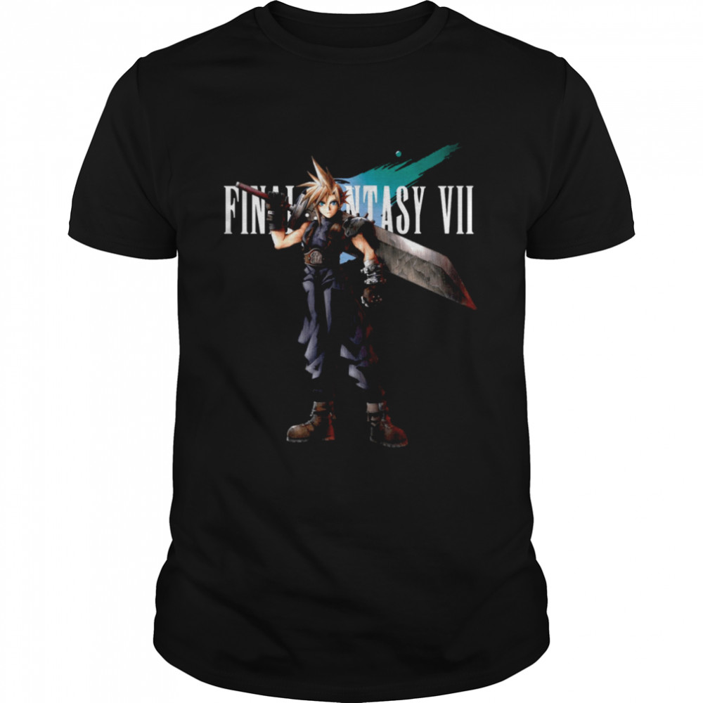 Final Fantasy 7 Main Character Cloud Strife Black Series shirt