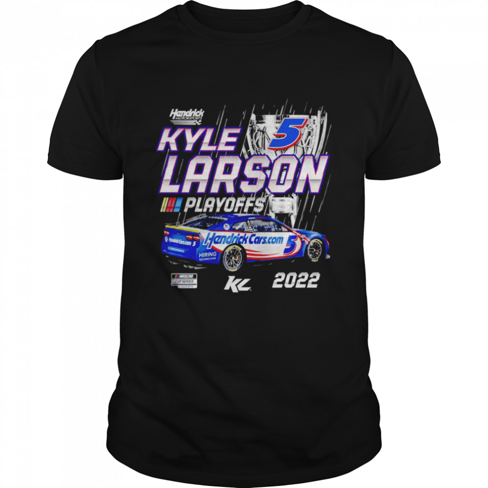 Kyle Larson Hendrick Motorsports team collection black 2022 Nascar cup series playoffs shirt