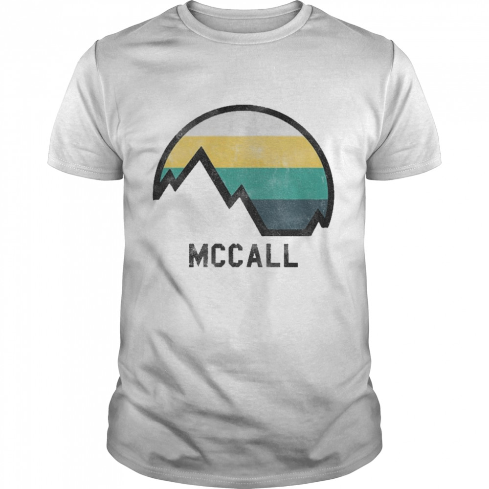 Vintage Retro Mccall Idaho Hiking Shirt