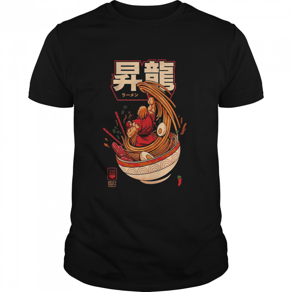 Japan Ramen Ken Masters Street Fighter shirt