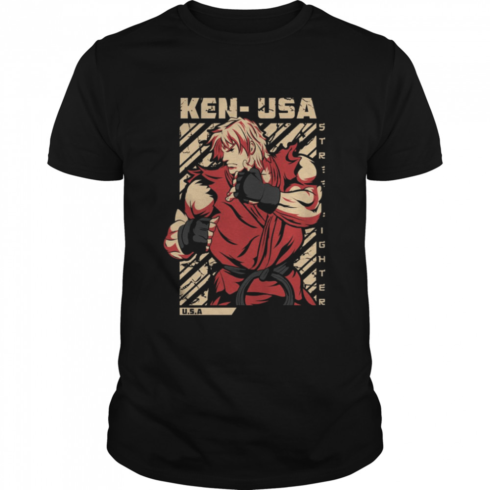 Vintage Ken Masters Street Fighter shirt Classic Men's T-shirt