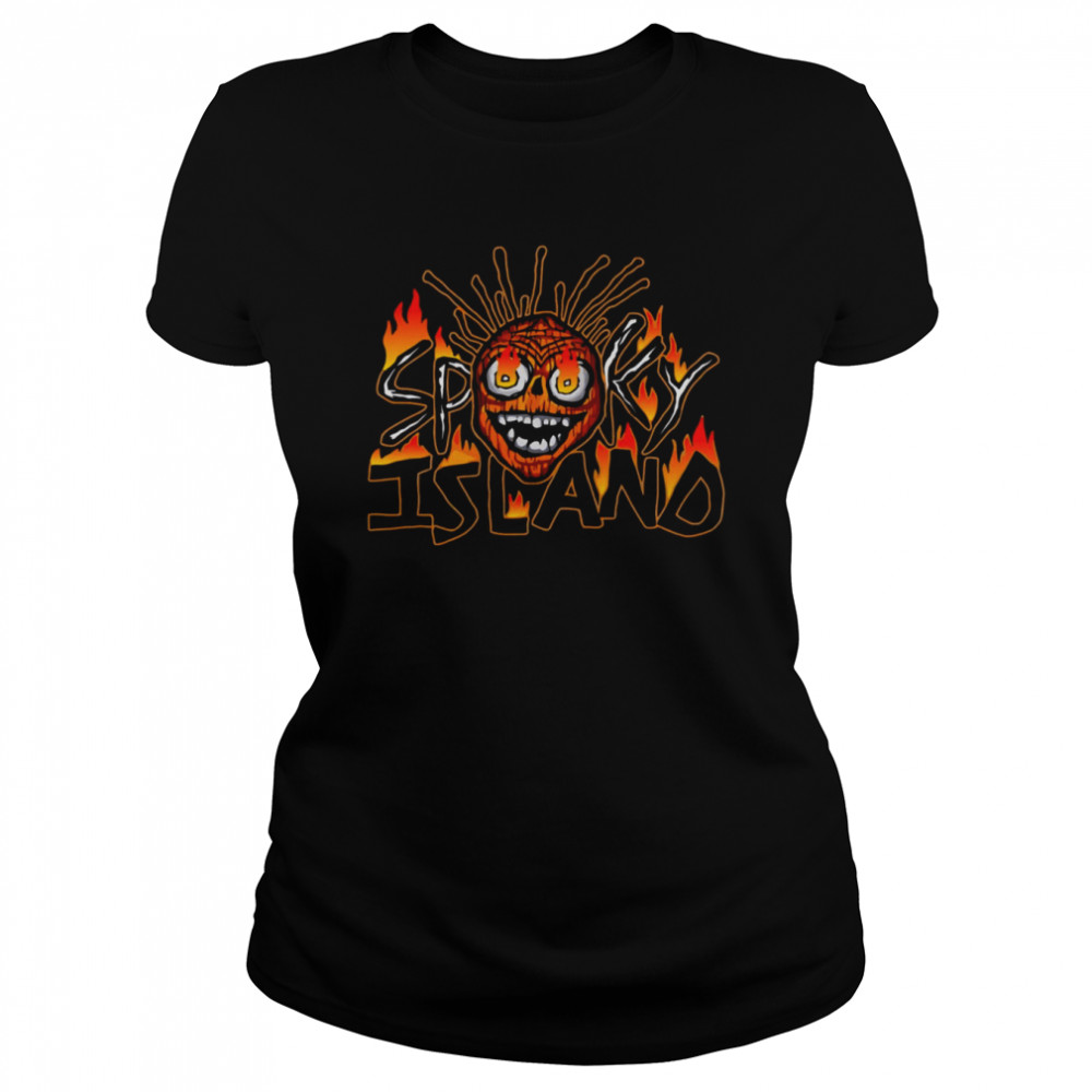 Fired Spooky Island Inspired Halloween shirt Classic Women's T-shirt