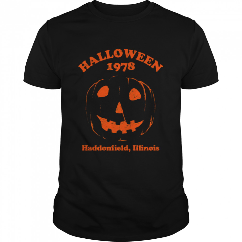 Halloween 1978 Holiday Spooky Myers Pumpkin Haddonfield shirt Classic Men's T-shirt