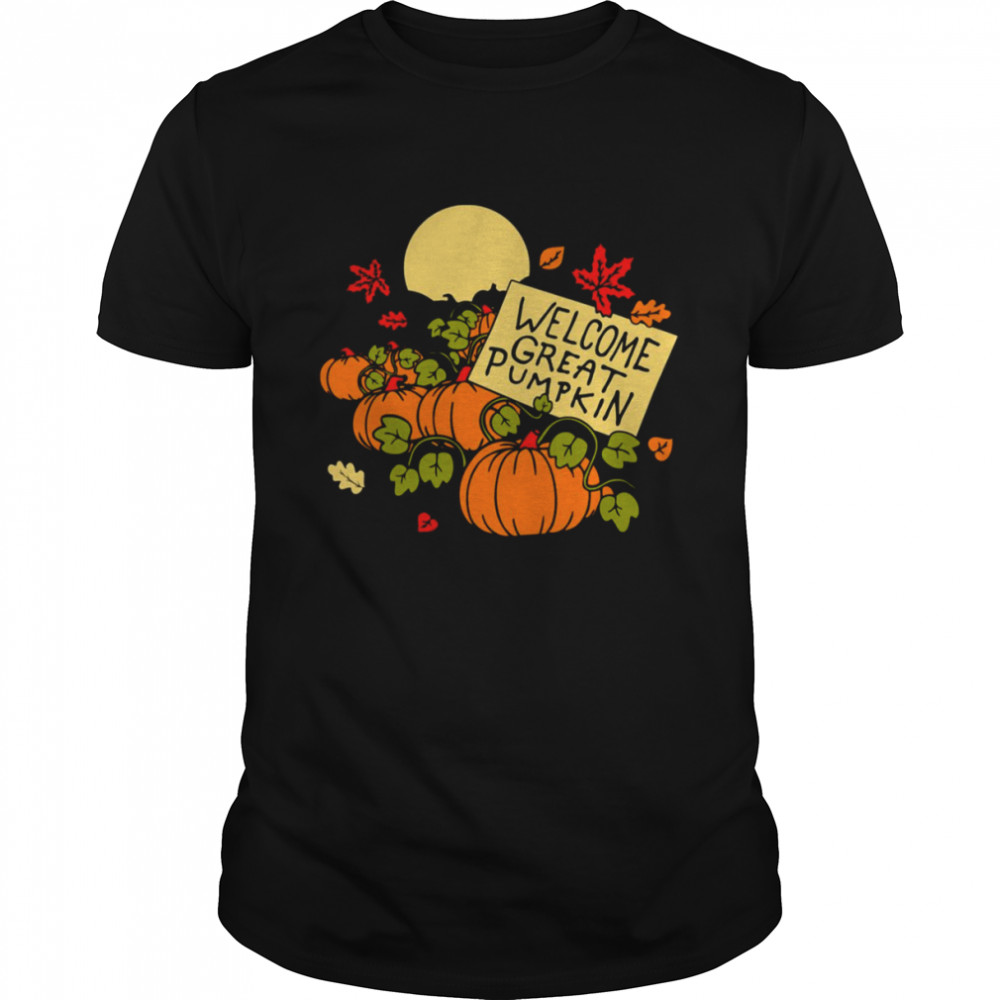 Welcome Great Pumpkin Spooky Halloween Ghost Vintage shirt