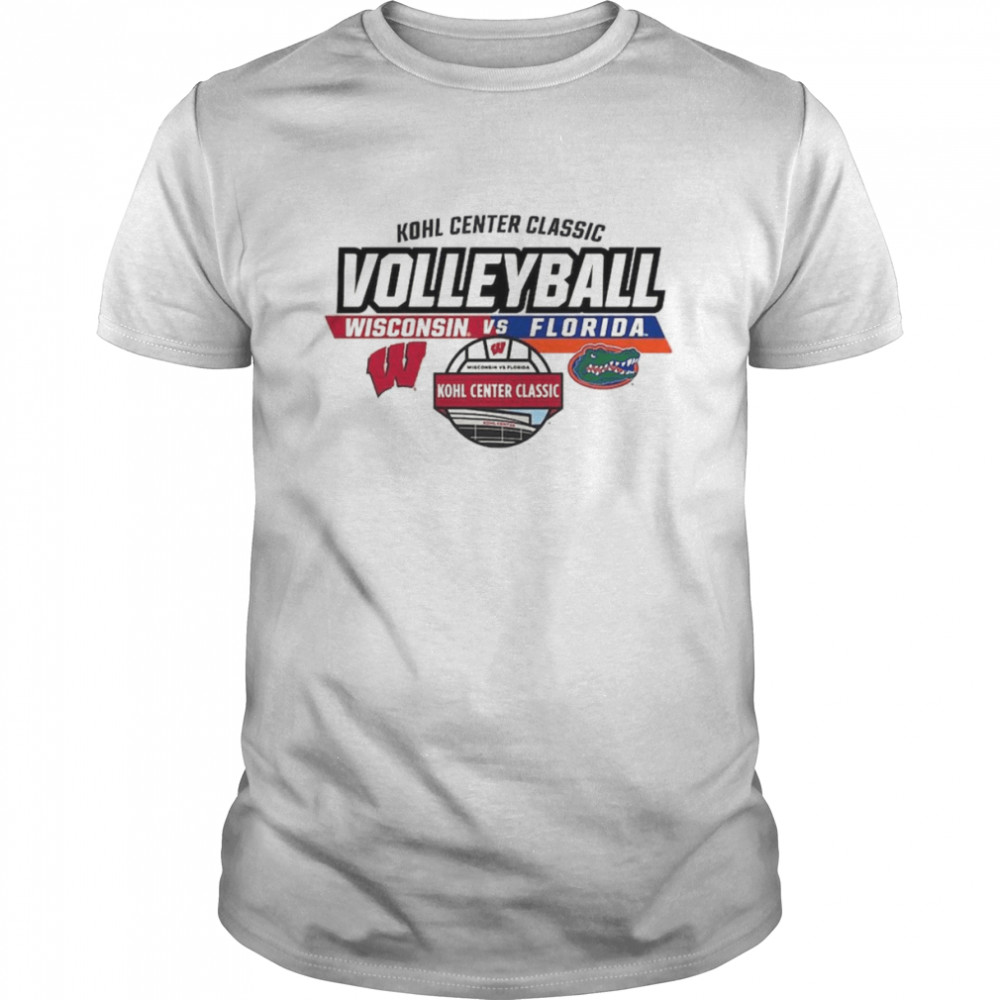 Wisconsin Badgers vs. Florida Gators 2022 Kohl Center Classic Volleyball Matchup T- Classic Men's T-shirt