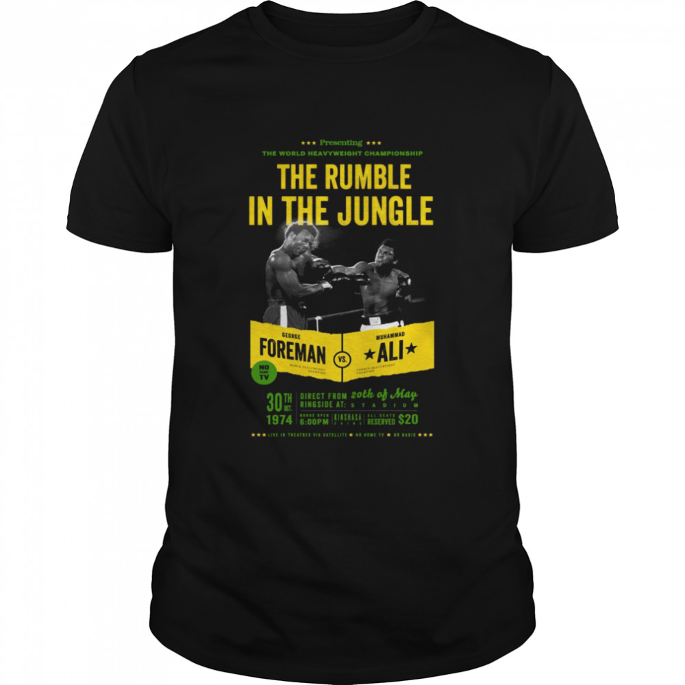 Ali Vs Foreman Rumble In The Jungle shirt