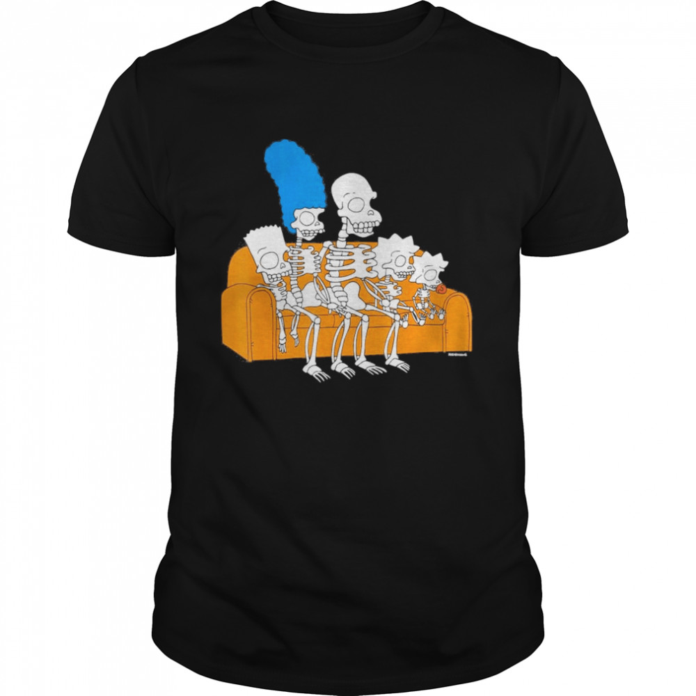 The Simpsons Skeletons Treehouse of Horror Couch Gag T-Shirt