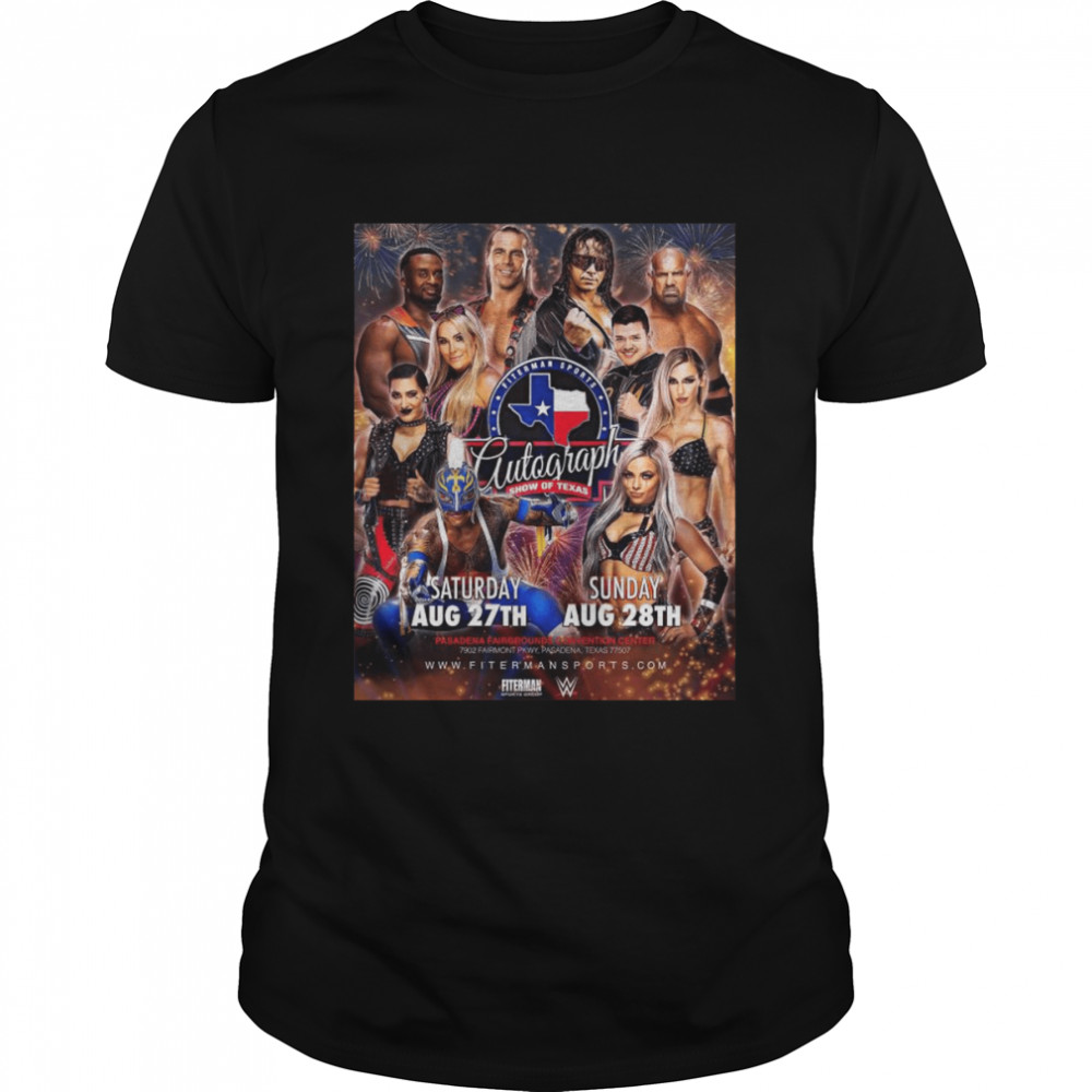 2022 wWE Superstars Fiterman Sports Autograph Show Of Texas shirt Classic Men's T-shirt