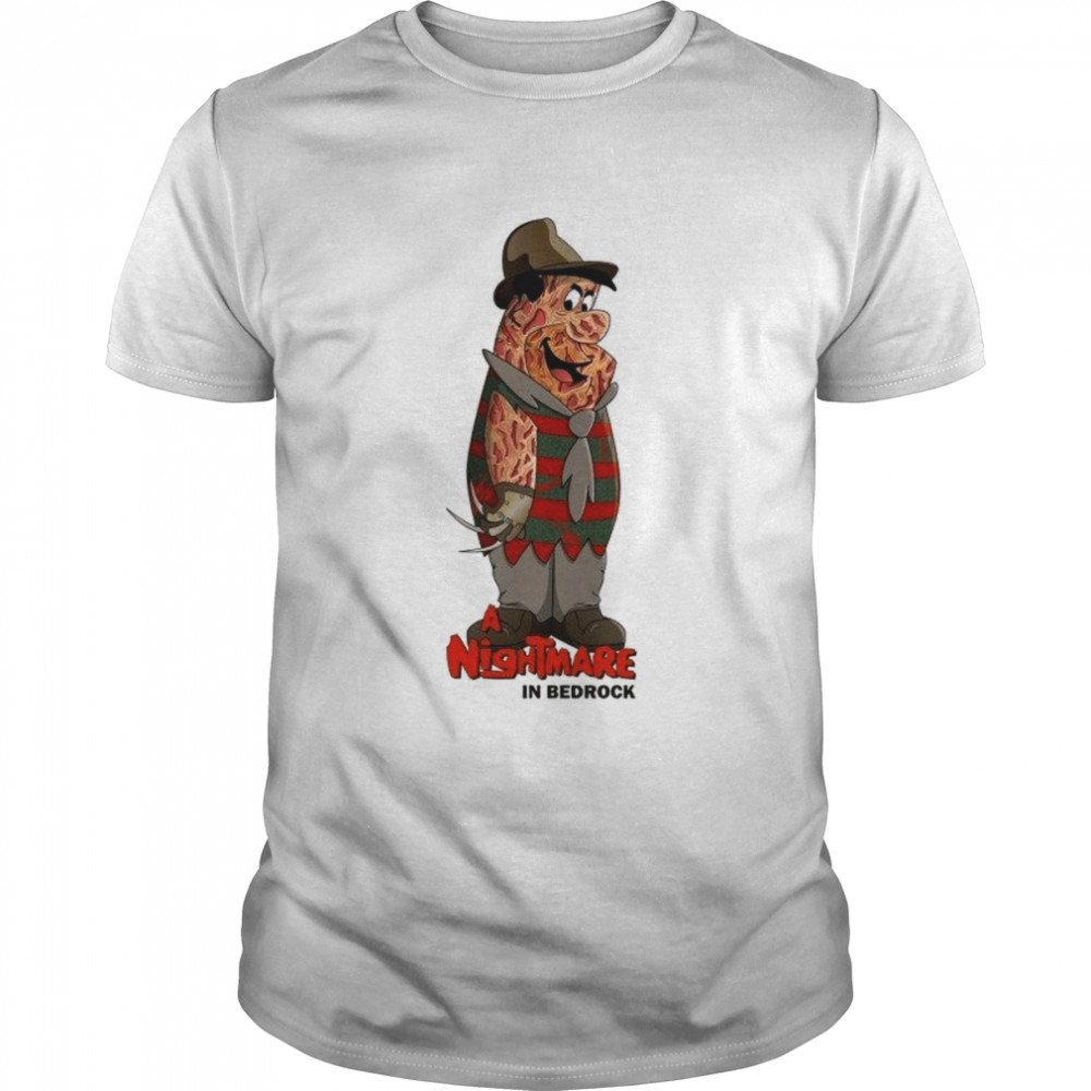 Freddy Krueger Fred Flintstone Mash Up Funny Spoof shirt Classic Men's T-shirt