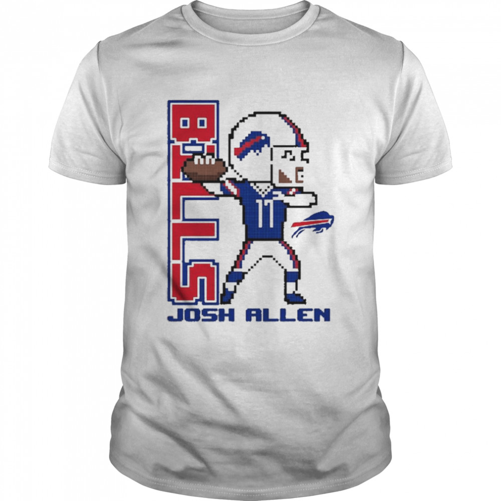 Josh Allen Buffalo Bills Pixel Player 2.0 T-Shirt