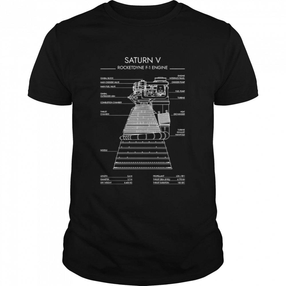 Rocketdyne F 1 Engine Saturn V shirt Classic Men's T-shirt