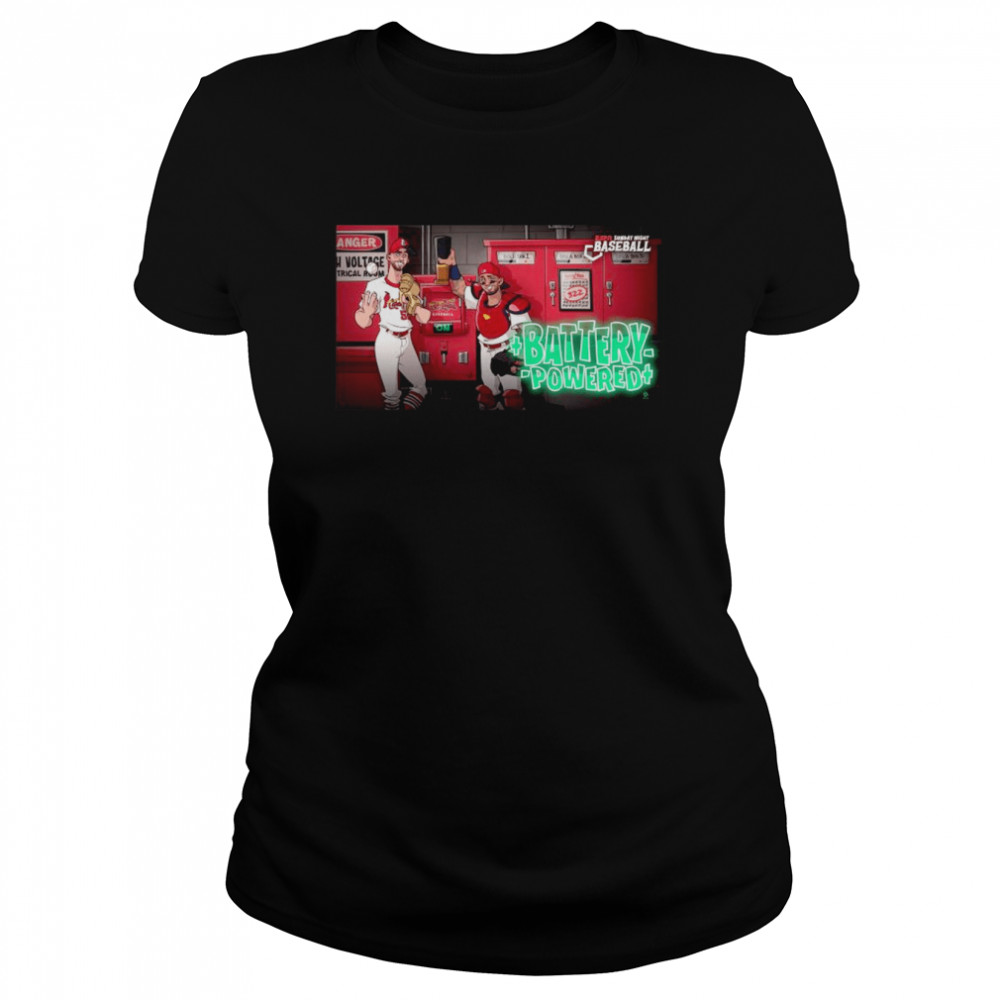 2022 st Louis Baseball ESPN Sunday Night Baseball Battery Powered shirt Classic Women's T-shirt
