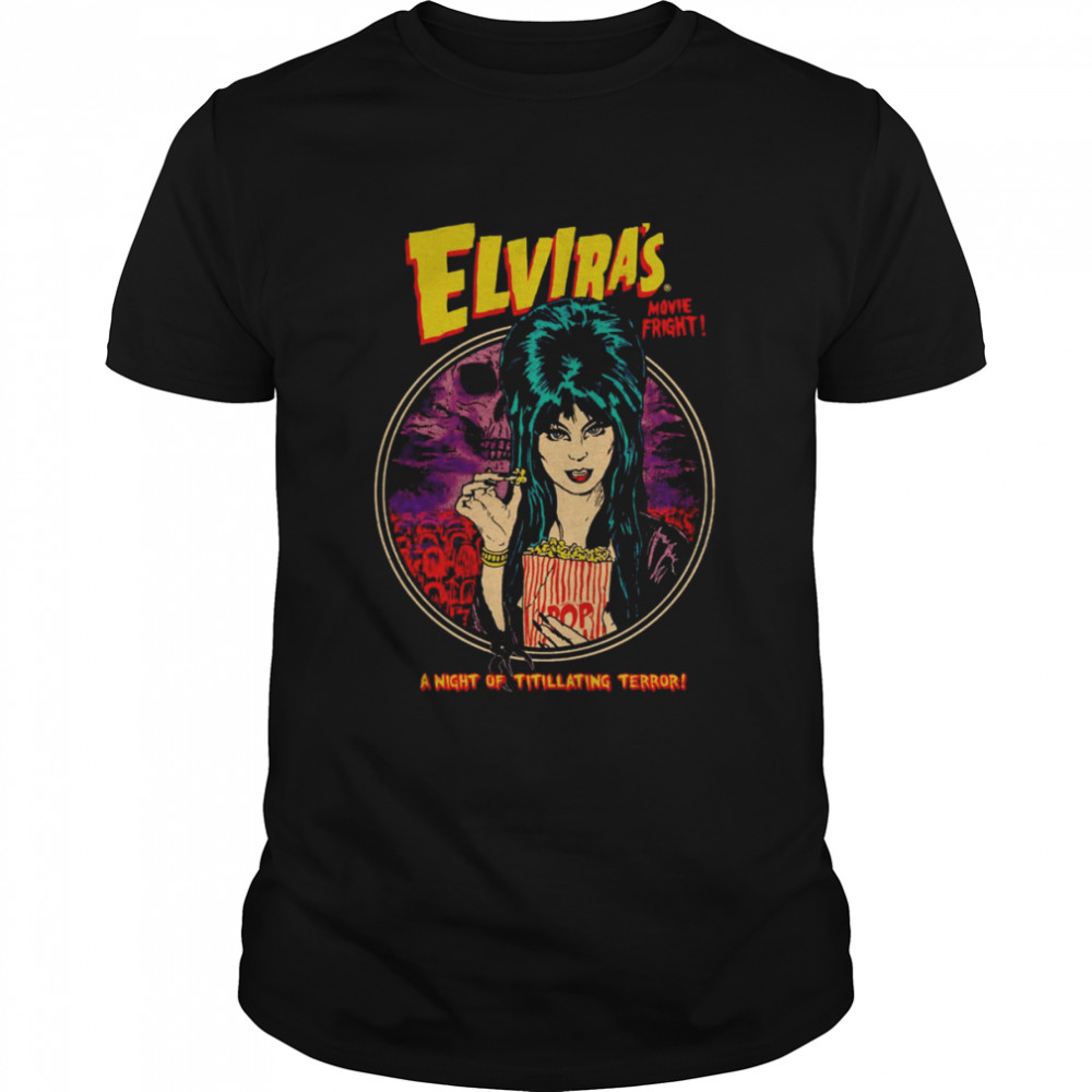 A Night Of Titillating Terror Elvira Icon Mistress Of The Dark shirt Classic Men's T-shirt