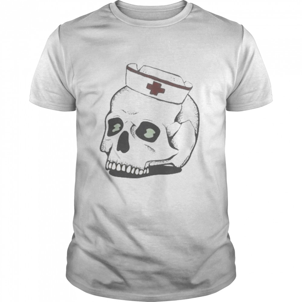 Spooky Nurse Skull Halloween Shirt