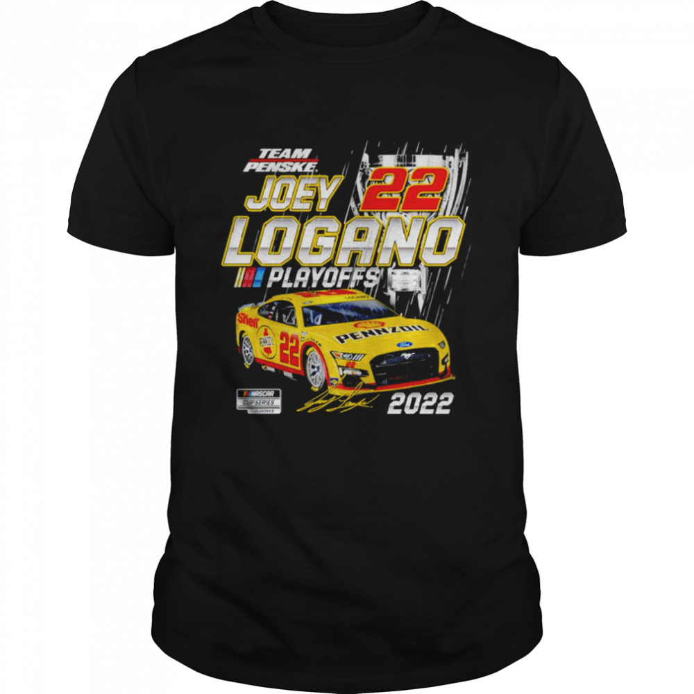Joey Logano Team Penske Black 2022 NASCAR Cup Series Playoffs T-shirt