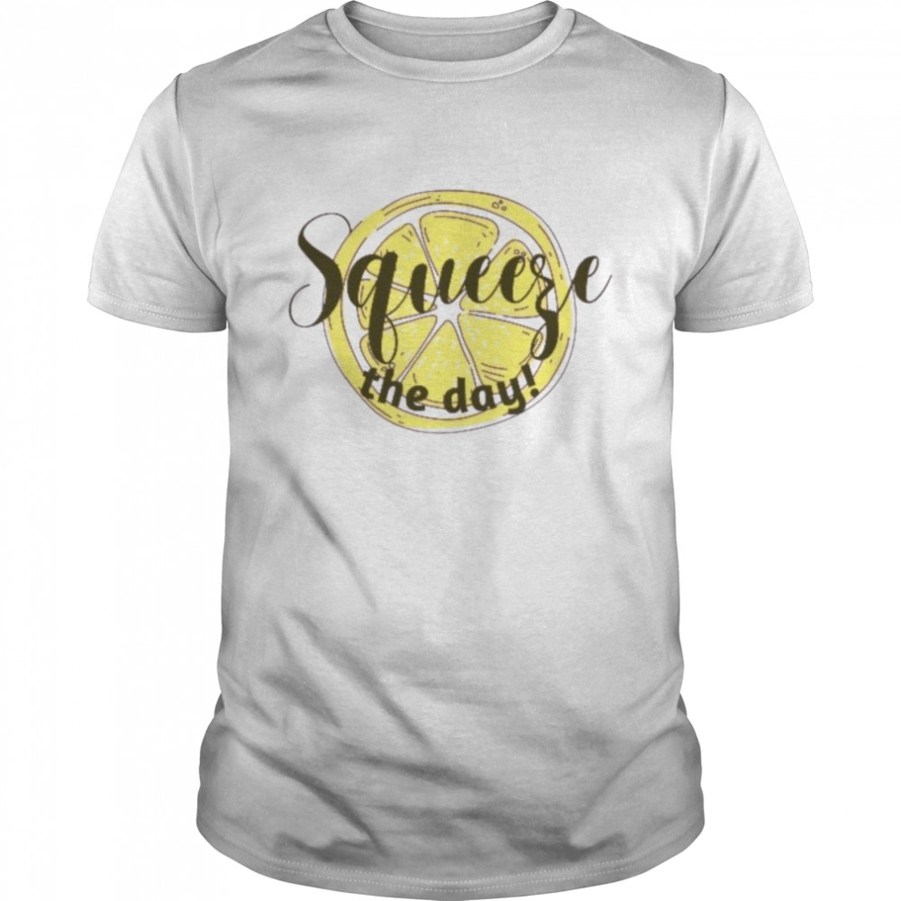 Squeeze The Day Lemon Fruit Slice shirt Classic Men's T-shirt