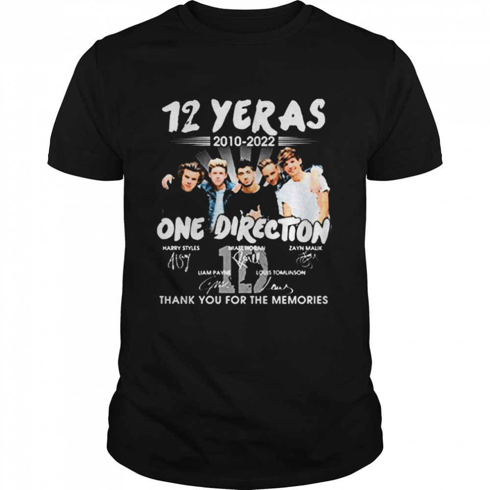 12 Years Of Direction Retro Illustration shirt