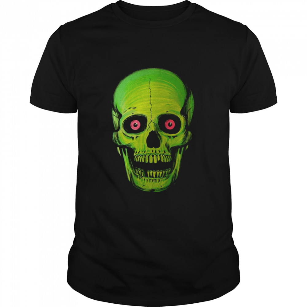 Green Halloween Skull shirt Classic Men's T-shirt