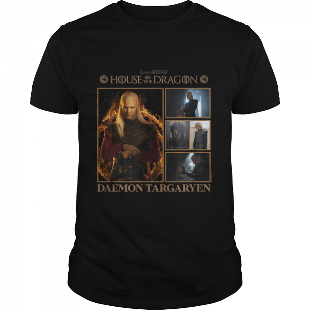 House of the Dragon Daemon Targaryen Photo Box Up Poster T-Shirt B0BCHM7NHM