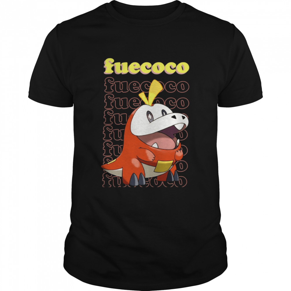 Typography Fuecoco Pokemon shirt Classic Men's T-shirt