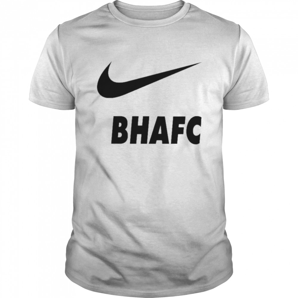 Brighton & Hove Albion Shop Nike Bhafc White Swoosh Classic Men's T-shirt