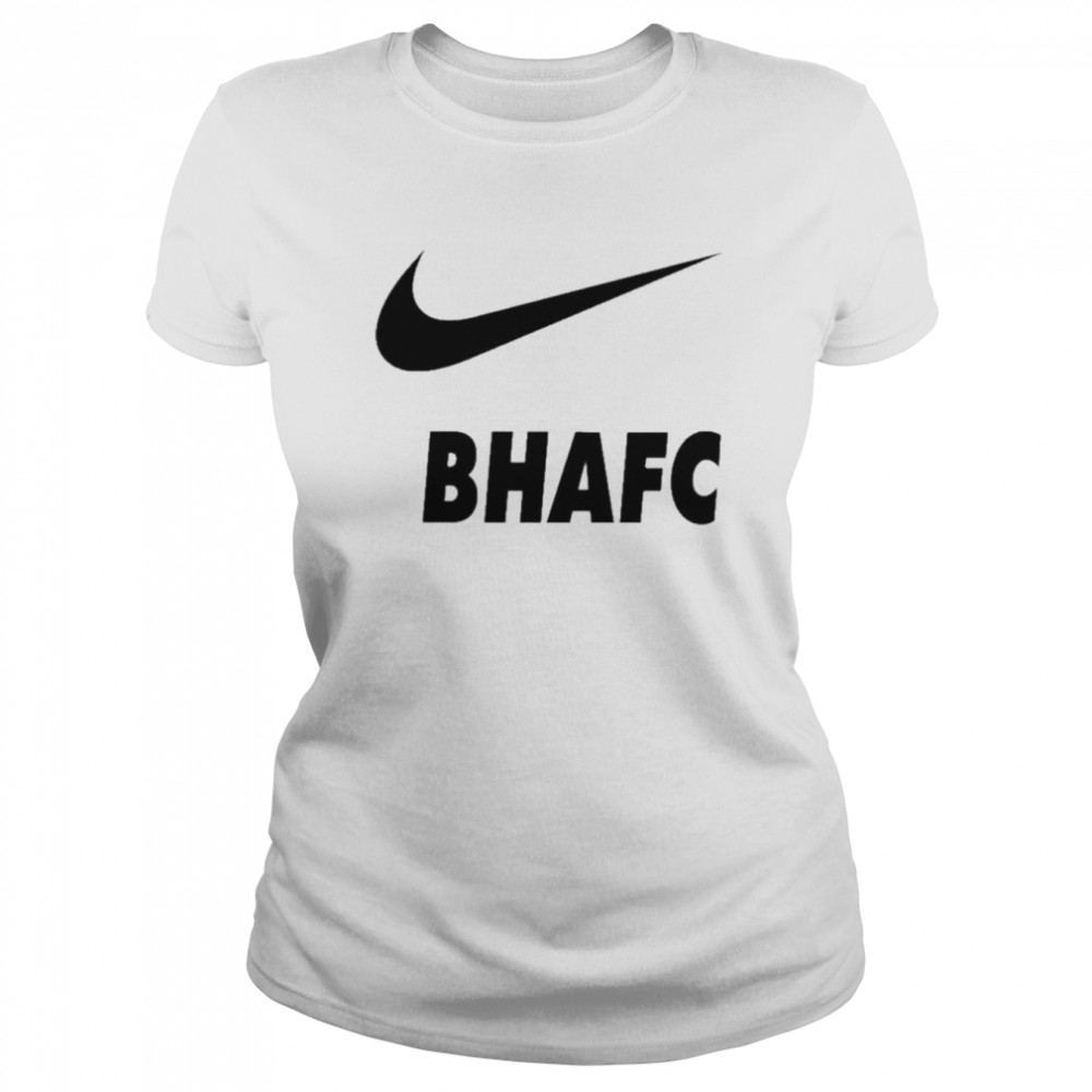Brighton & Hove Albion Shop Nike Bhafc White Swoosh Classic Women's T-shirt