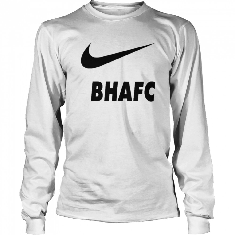 Brighton & Hove Albion Shop Nike Bhafc White Swoosh Long Sleeved T-shirt
