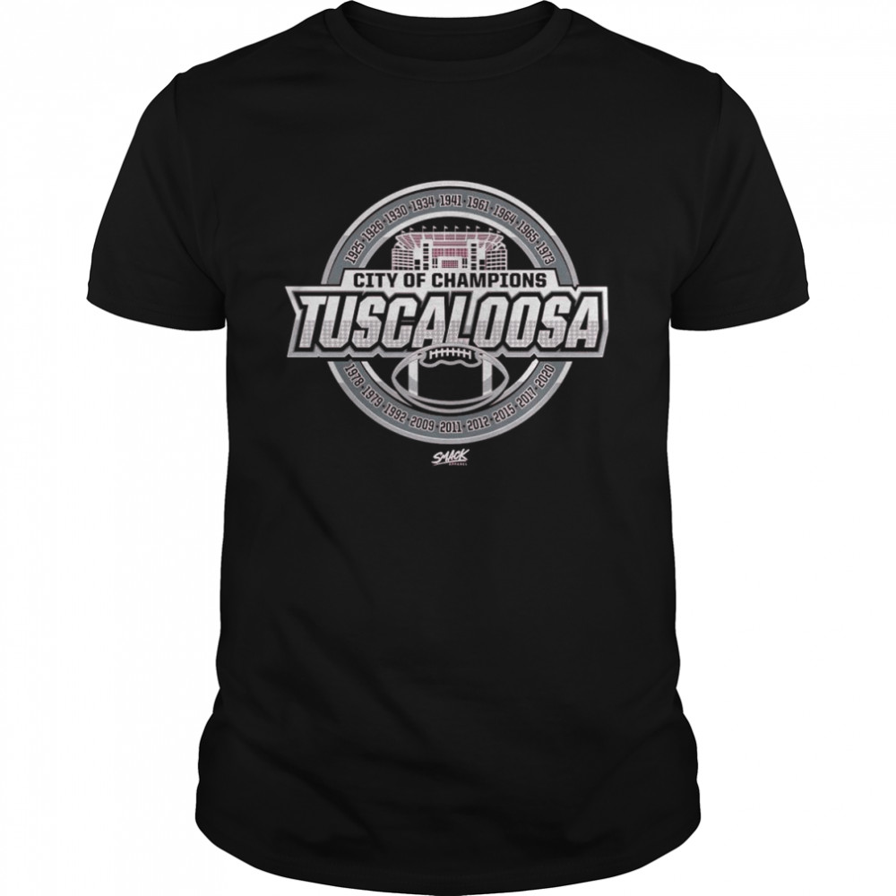 Alabama College Football Tuscaloosa City of Champions T-Shirt