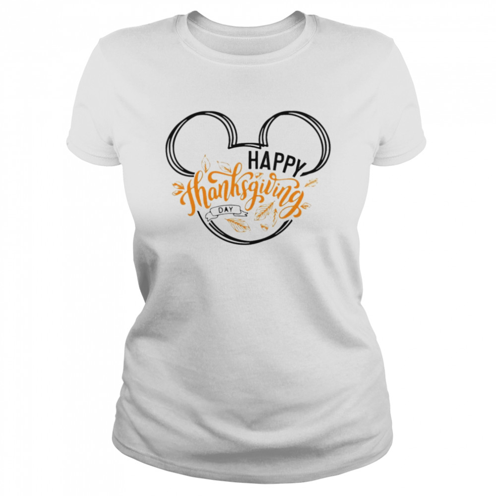 Mickey Mouse Happy Thanksgiving shirt Classic Women's T-shirt
