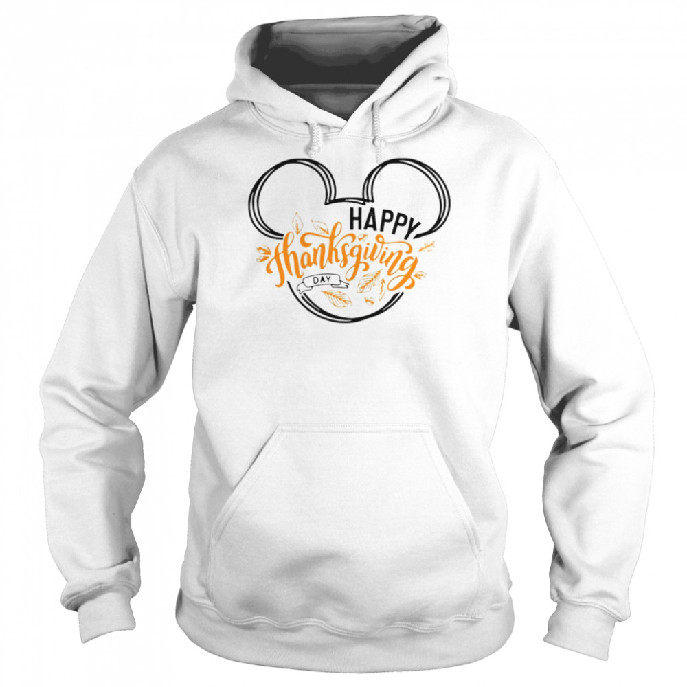 Mickey Mouse Happy Thanksgiving shirt Unisex Hoodie