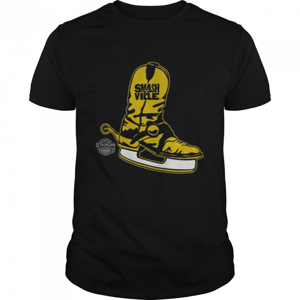Nashville Predators Stadium Series LS Skate Boot T-Shirt