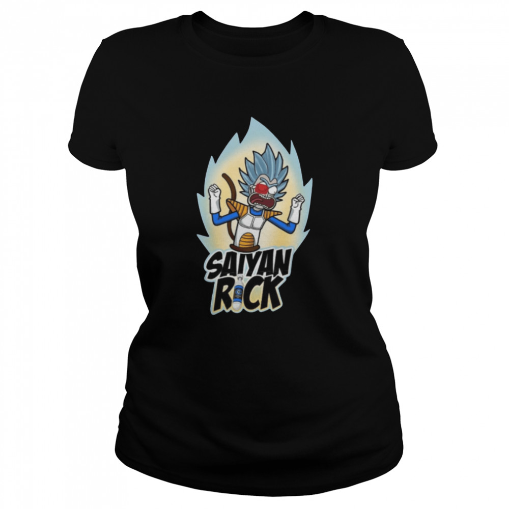 Saiyan Rick Dragon Ball Siyan X Rick & Morty shirt Classic Women's T-shirt