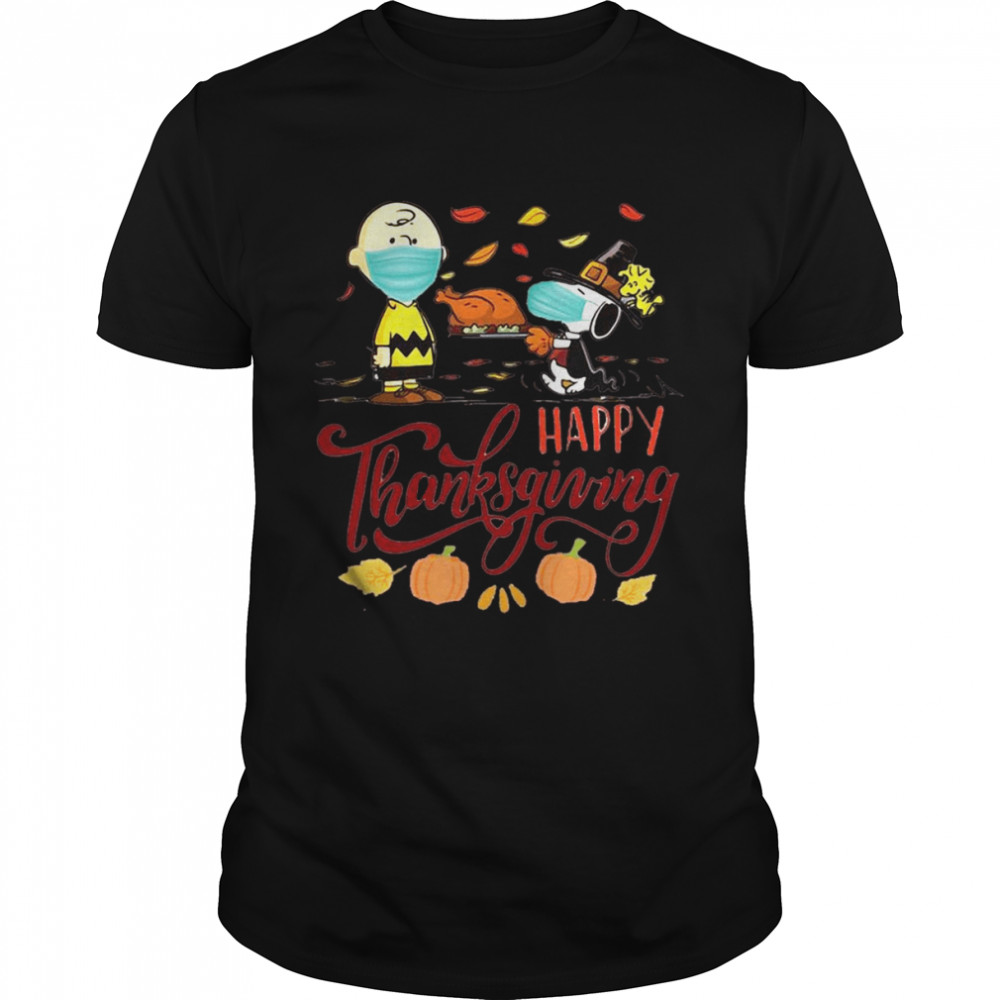 Snoopy Charlie Brown Quarantine Happy Thanksgiving shirt (1)