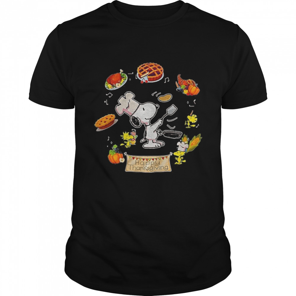 Snoopy Cooking Happy Thanksgiving shirt