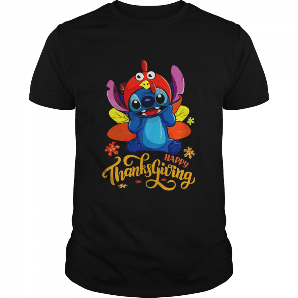 Thanksgiving With the Stitch  Classic Men's T-shirt