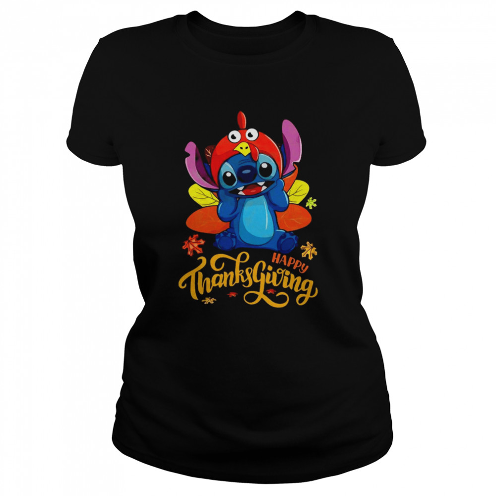 Thanksgiving With the Stitch  Classic Women's T-shirt