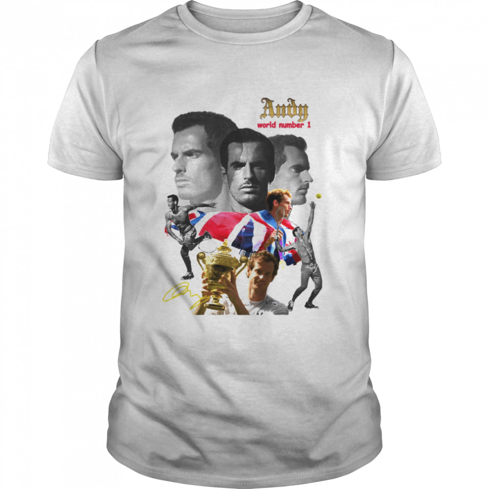 World Number 1 Andy Murray shirt