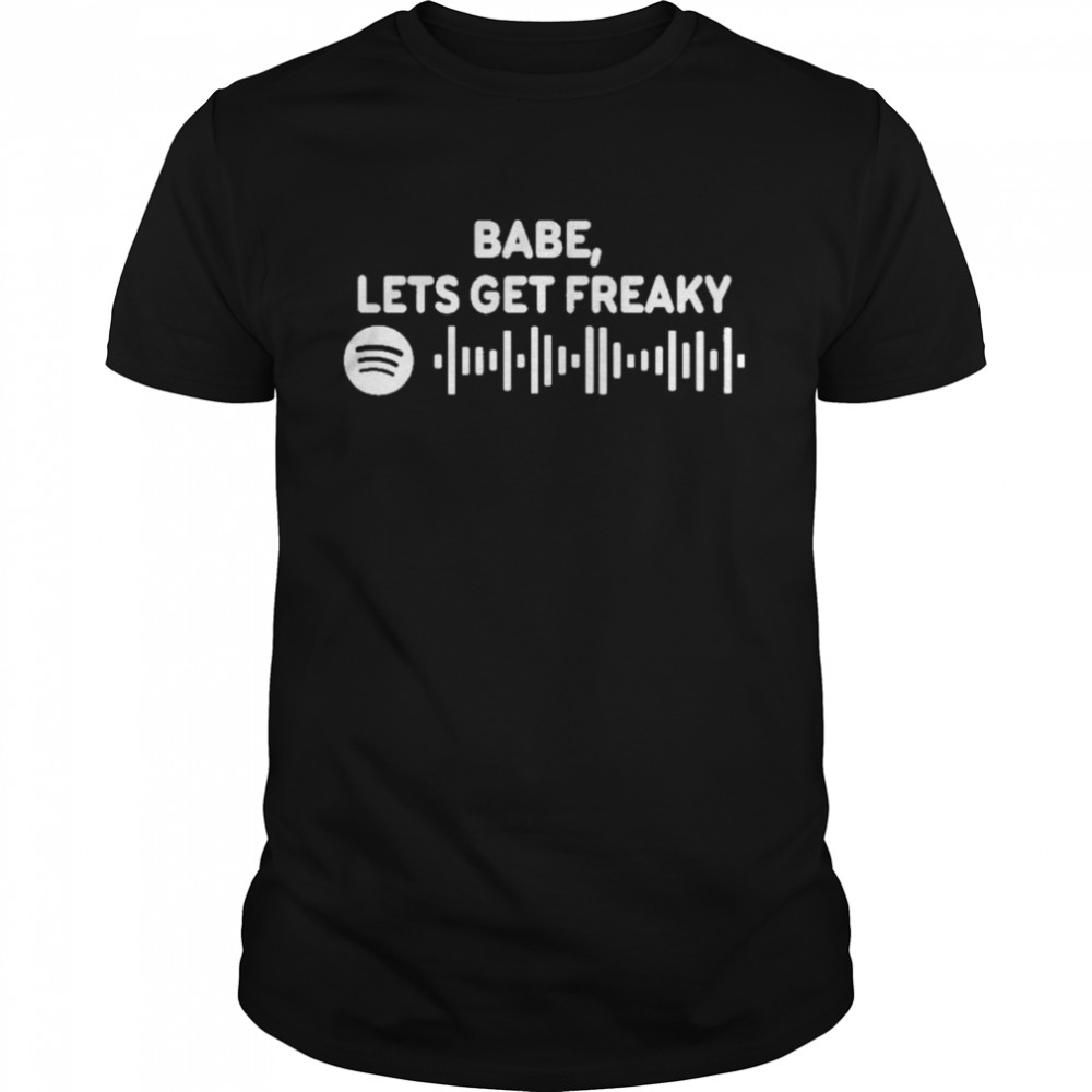Babe Lets Get Freaky Cbat Spotify Code  Classic Men's T-shirt