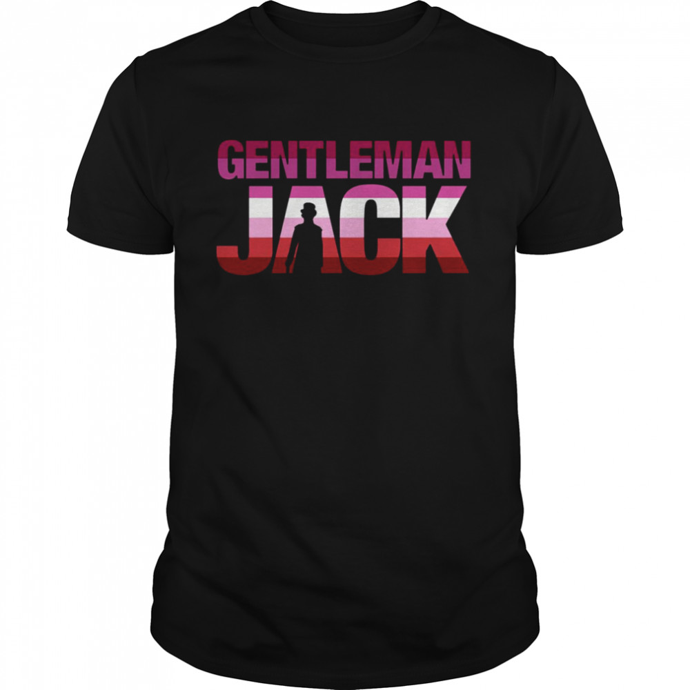 Lesbian Pride With Anne Lister Silhouette Title Gentleman Jack shirt