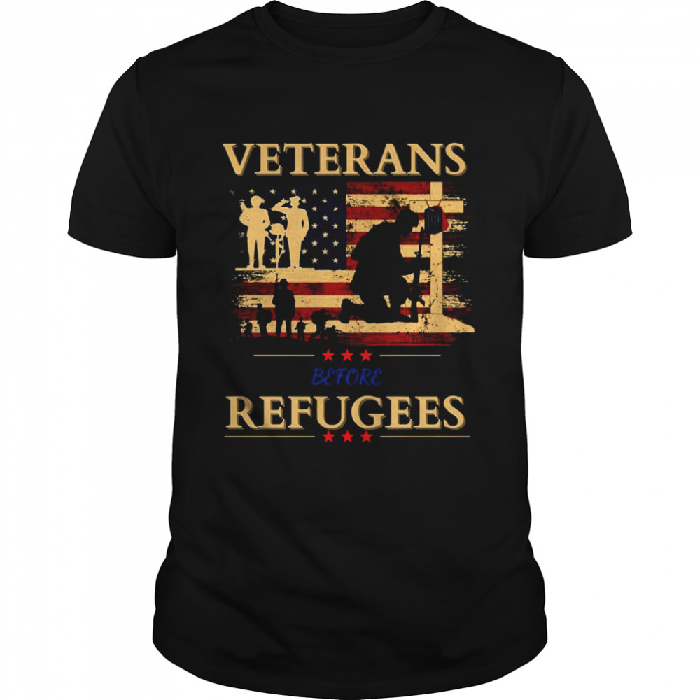 Retro Veterans Before Refugees shirt