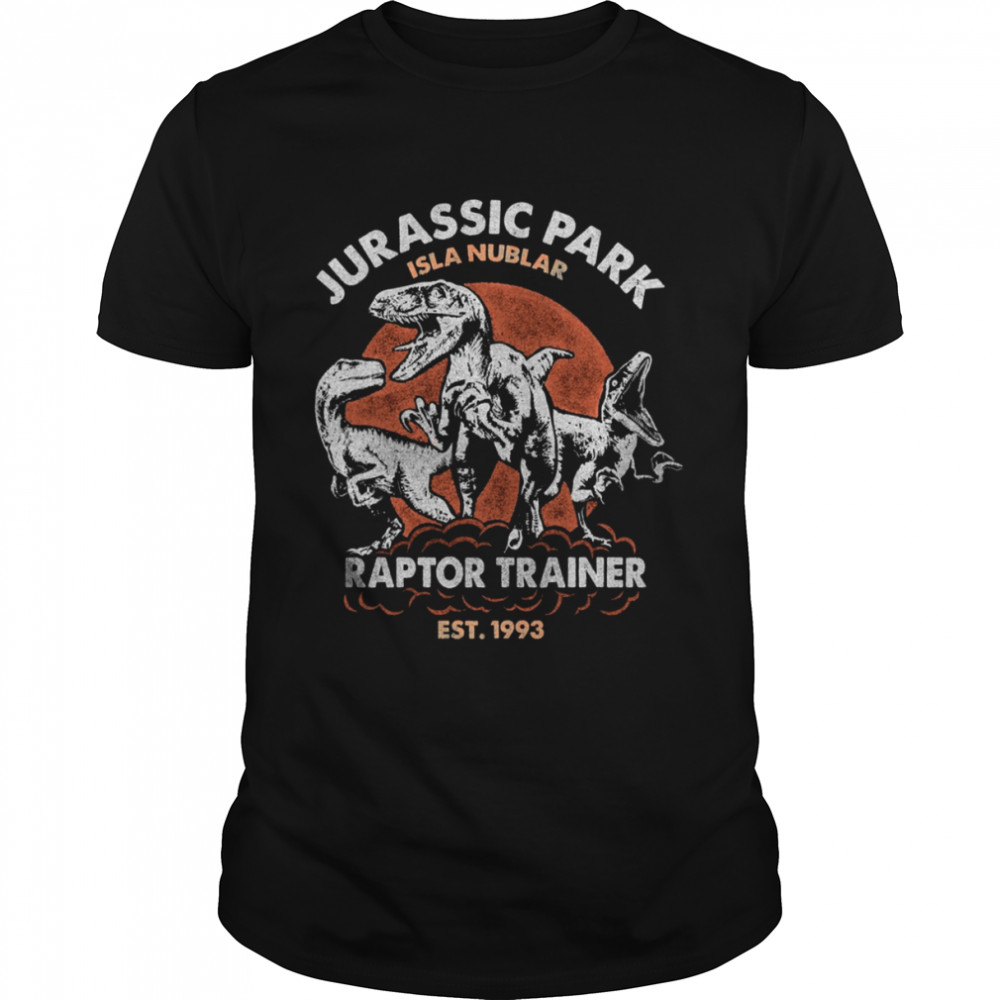 Vintage Jurassic Park Isla Nublar Raptor Trainer Est 1993 shirt Classic Men's T-shirt