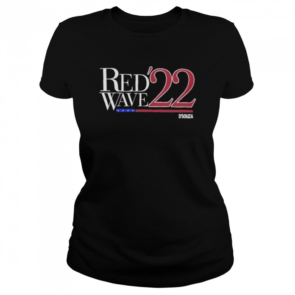 Red Wave 22 Text Based  Classic Women's T-shirt