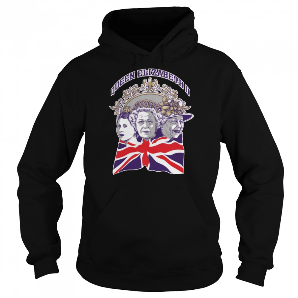 Three Faces Of The Legend – England And United Kingdom Rip Queen Elizabeth Ii shirt Unisex Hoodie