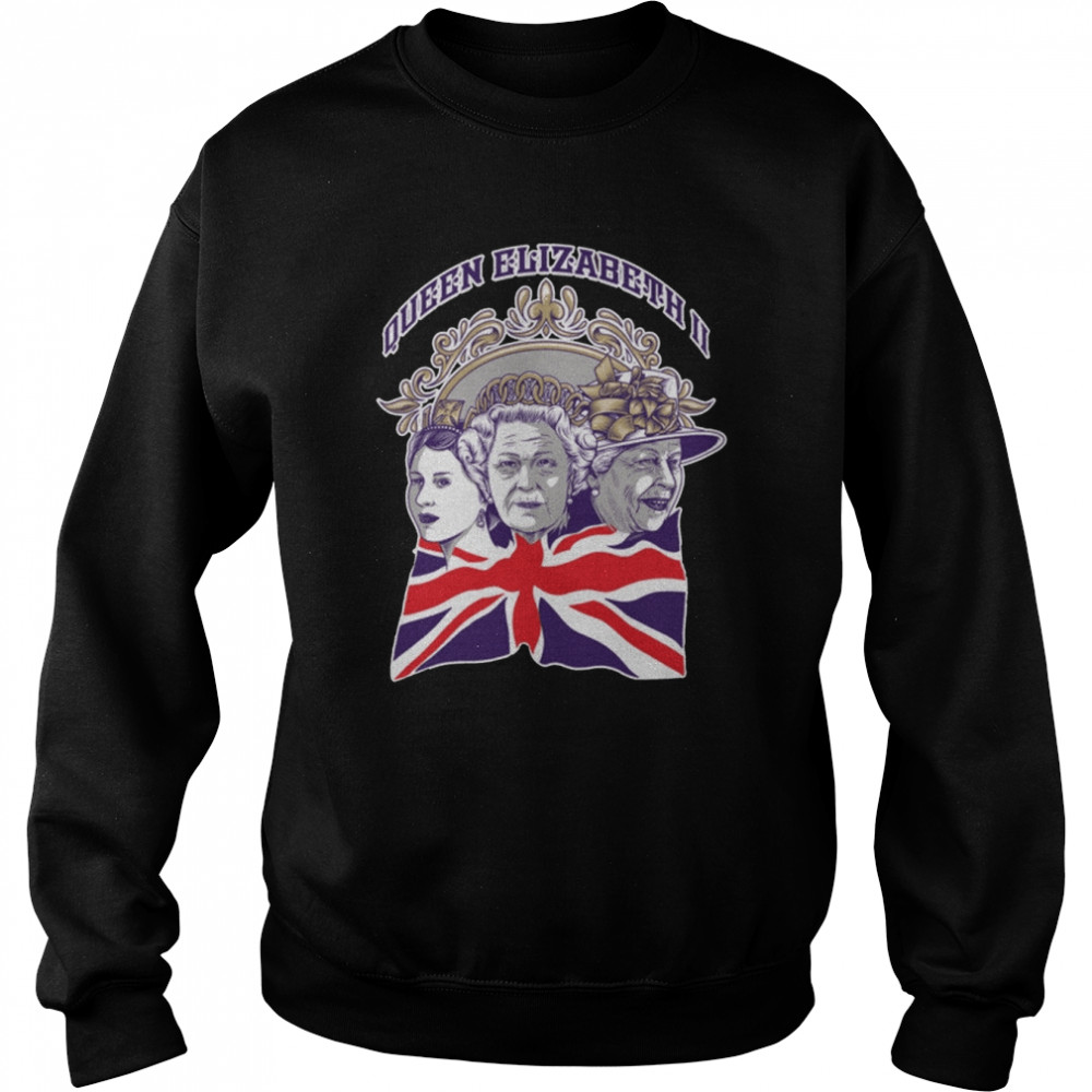 Three Faces Of The Legend – England And United Kingdom Rip Queen Elizabeth Ii shirt Unisex Sweatshirt