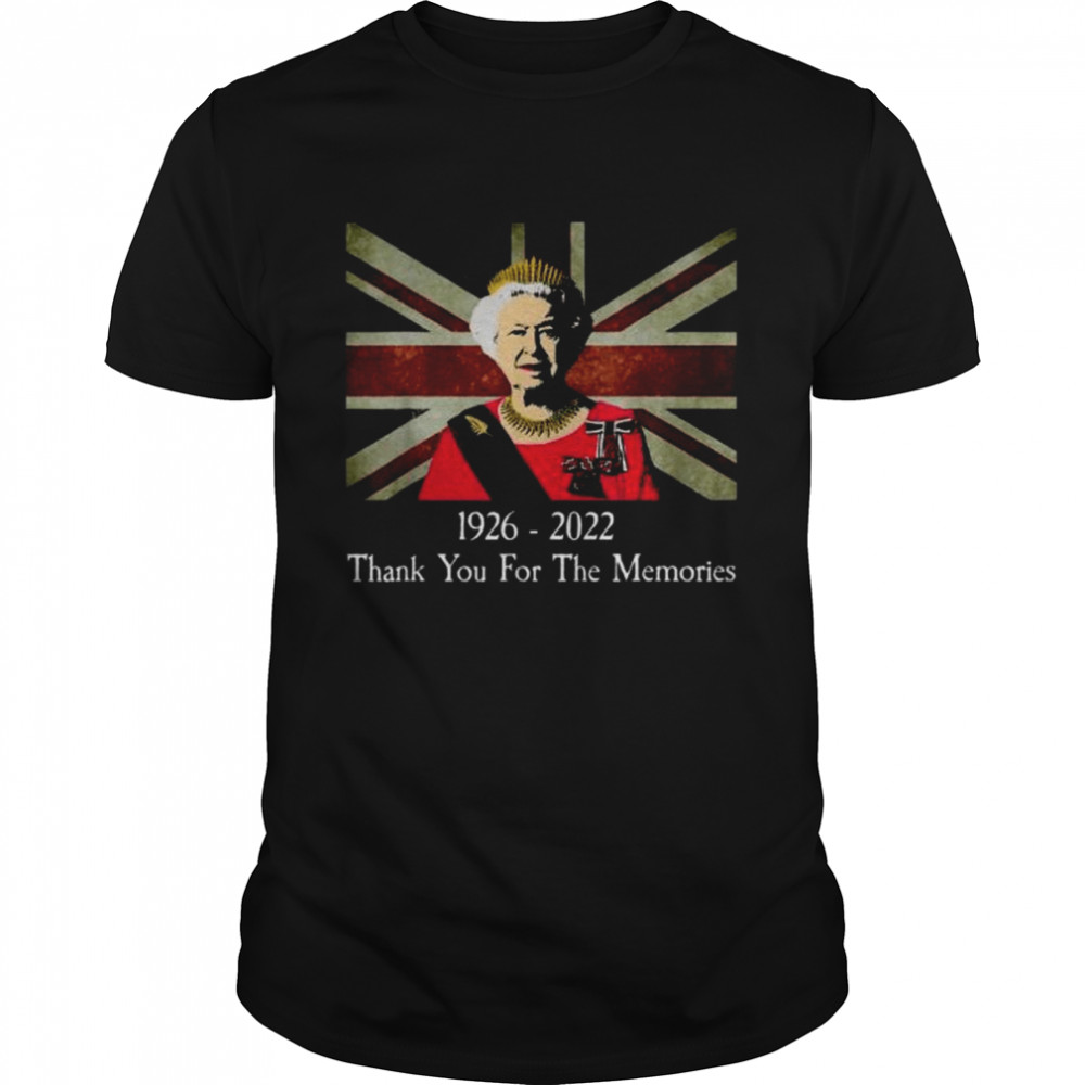 Elizabeth II 1926-2022 thank you for the memories shirt Classic Men's T-shirt