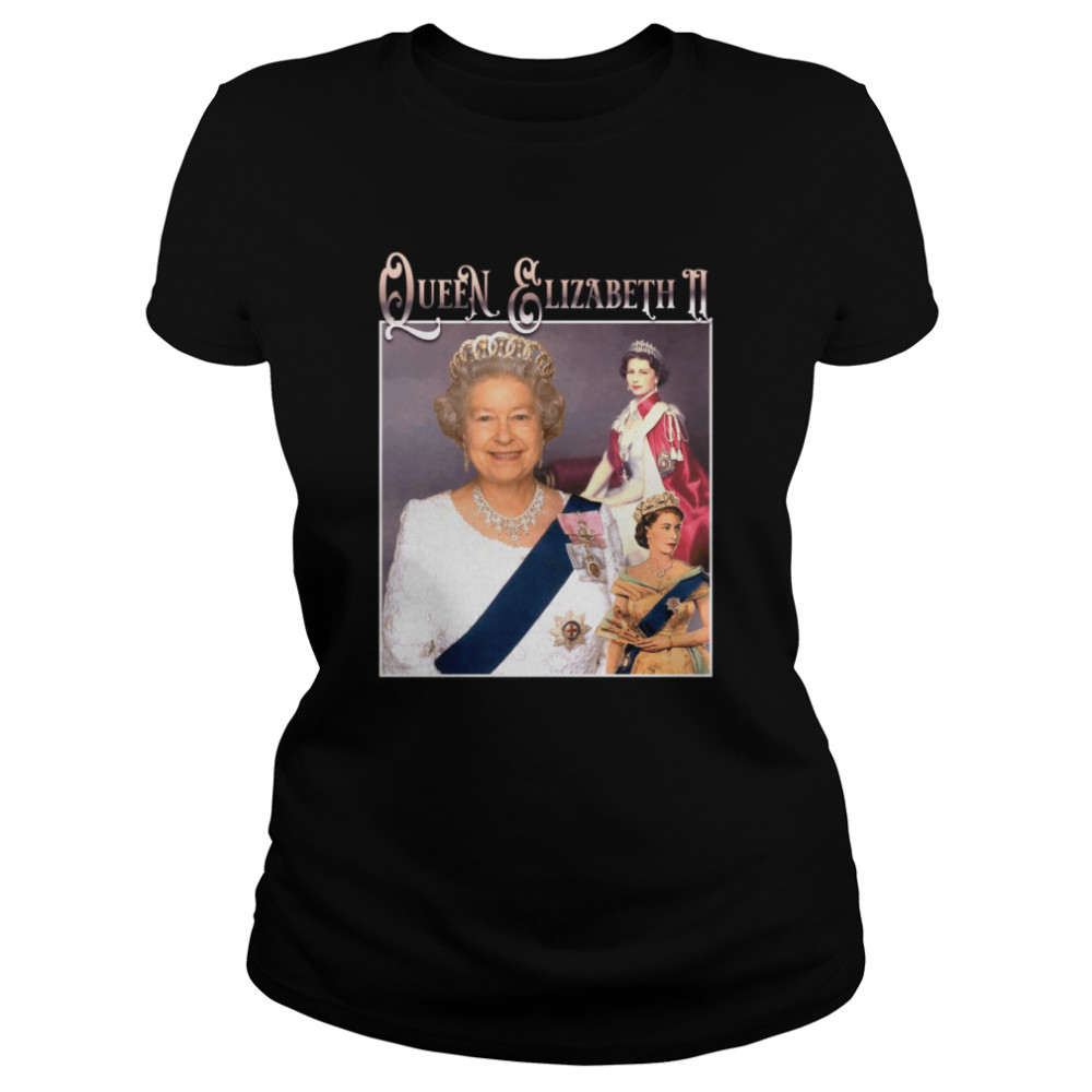 RIP Queen Elizabeth II Vintage Queen Of Engalnd T- Classic Women's T-shirt