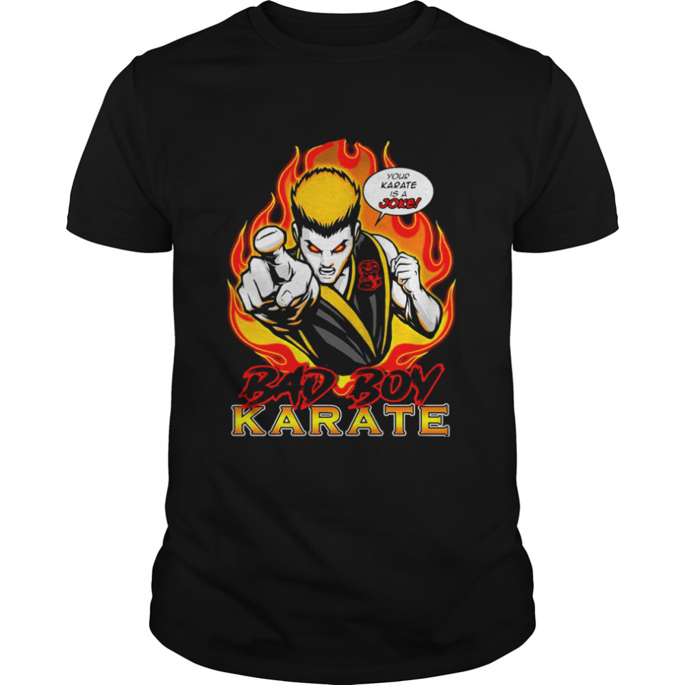 Bad Boy Cobra Kai No Mercy Eagle Fang Karate shirt