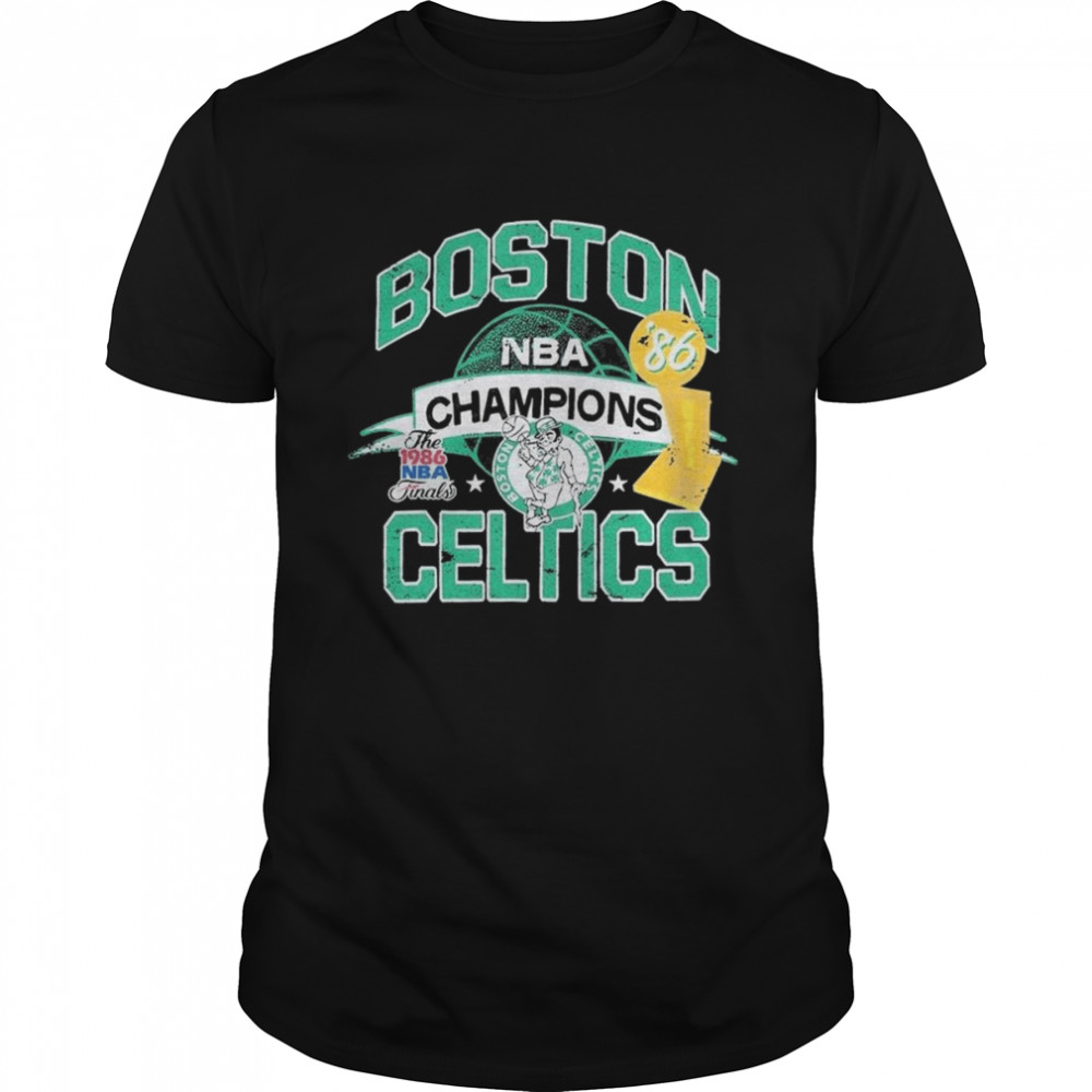 Boston Celtics Mitchell & Ness NBA Champs History Vintage T-Shirt